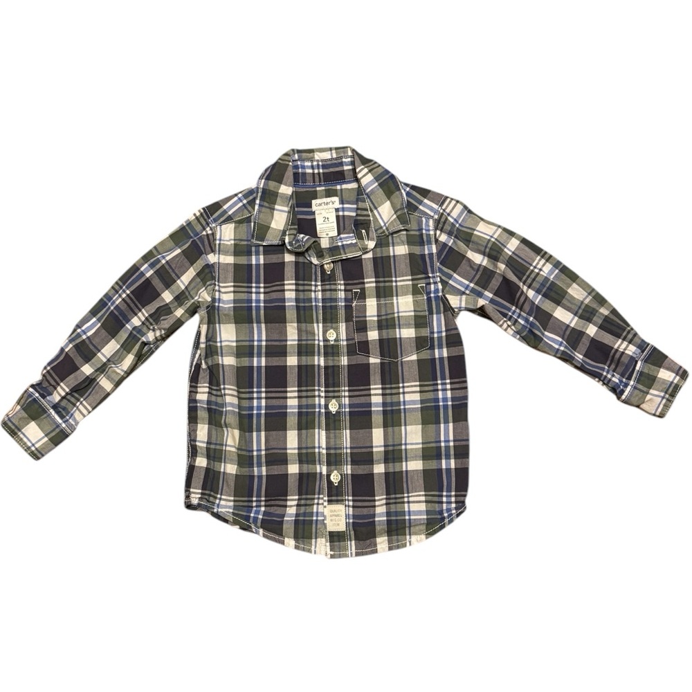Carter’s Plaid Long Sleeve Button Down Shirt